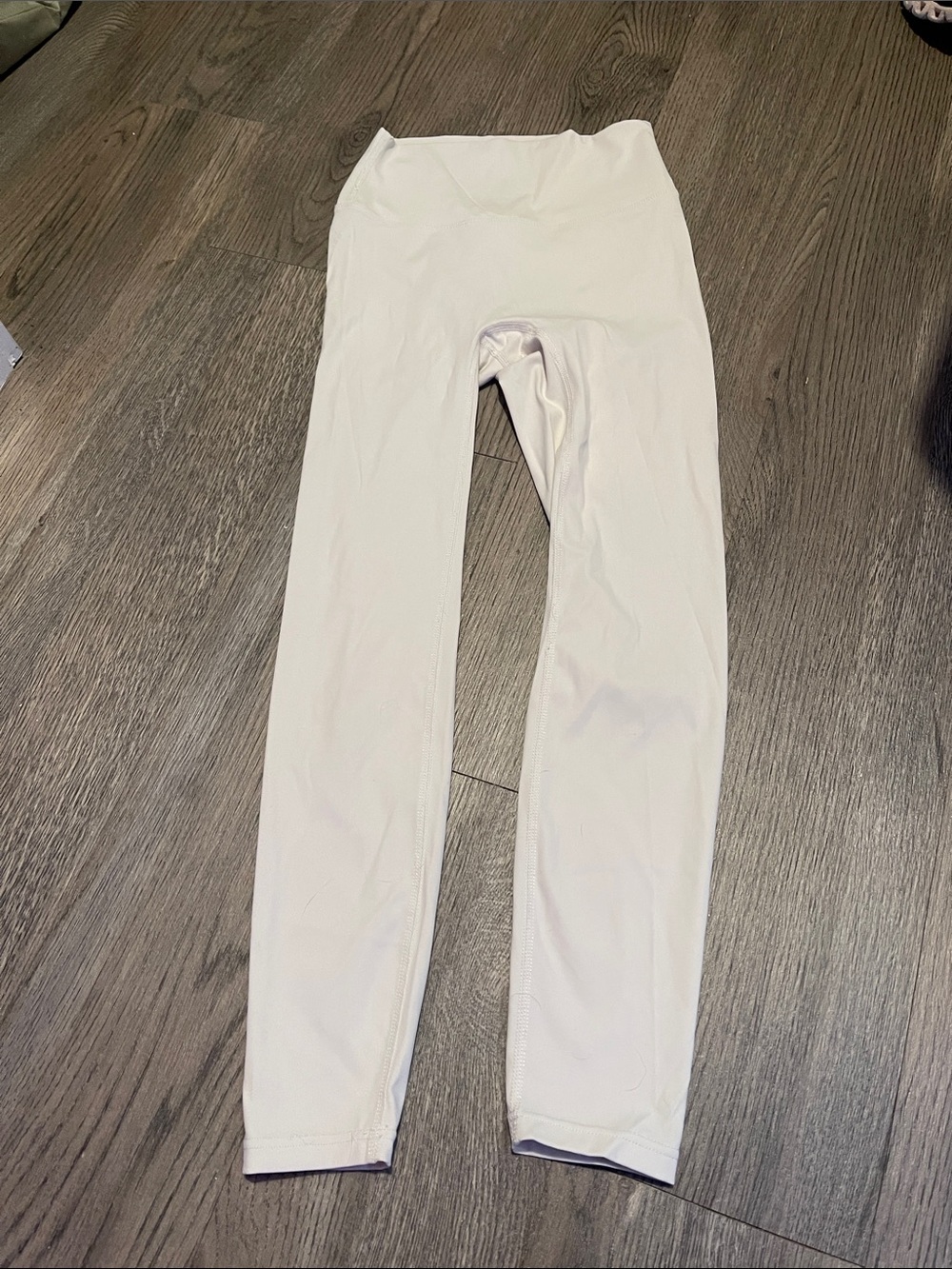 lululemon athletica Pale Cream High-Waist Leggings